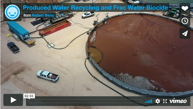 Produced Water Recycling and Frac Water Biocide